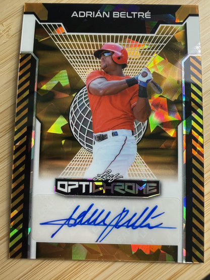 2025 Leaf Optichrome Adrian Beltre Texas Randers #BA-AB2 Auto 1/1