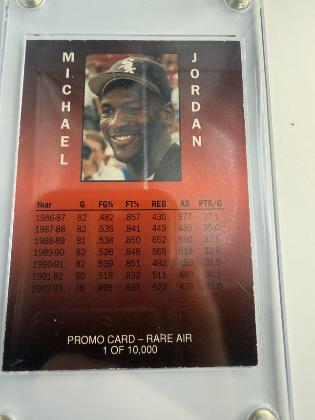 1993-94 Michael Jordan Rare Air Promo Card Baseball