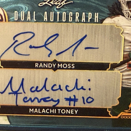 2026 Leaf Deca Dence Dual Autograph Randy Moss/Malachi Toney Auto's 05/10 #DA-30