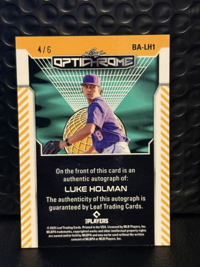 Leaf 2025 Luke Holman Cincinnati Reds Prospect Card#BA-LH1 Auto 4/6