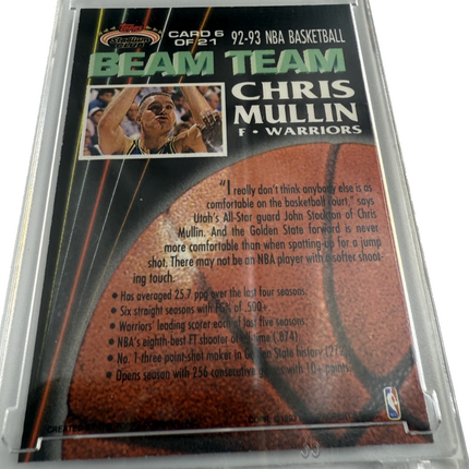 1992-93 Topps Stadium Club Beam Team #6 Chris Mullins Warriors