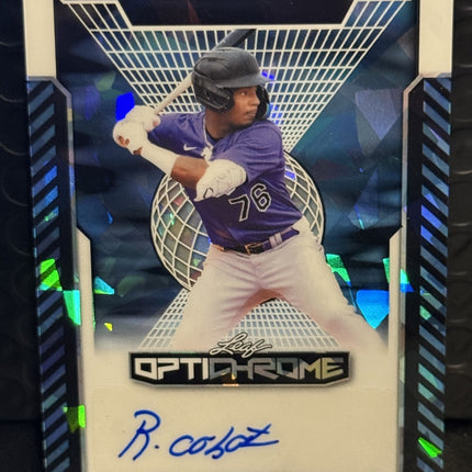 Leaf 2025 Robert Calaz Rockies Prospect Card#BA-RC1 Auto 6/7