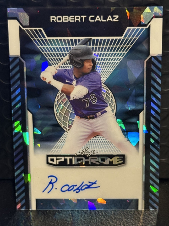 Leaf 2025 Robert Calaz Rockies Prospect Card#BA-RC1 Auto 6/7