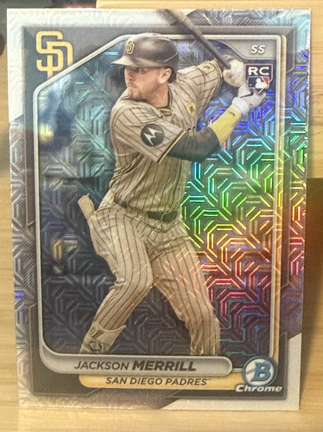 2024 Bowman Chrome Mojo Rookie Jackson Merrill San Diego Padres # 27