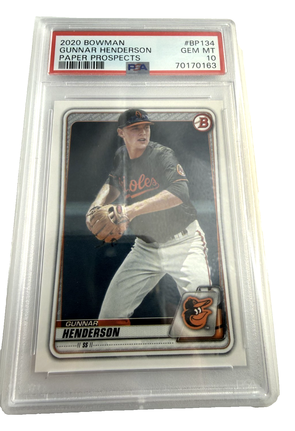 2020 Bowman Gunnar Henderson Paper Prospects #BP134 GEM MT 10