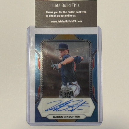 Leaf 2026 Kaden Waechter Pick #55 San Fransisco Giants Card#BA-KW1 Auto 50/75