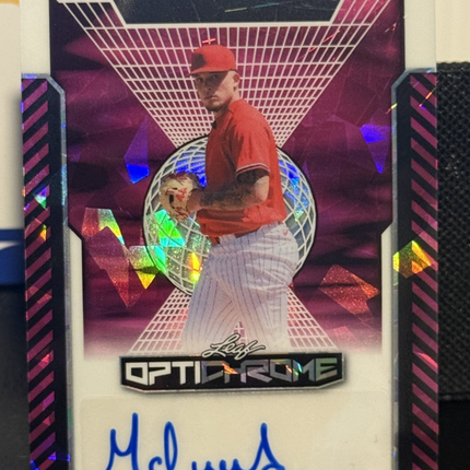 2025 Leaf Moises Chace Philadelphia Phillies #8 Card #BA-MC1 Auto 3/8