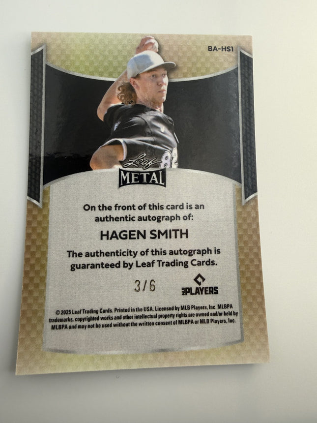 2025 Hagen Smith Leaf Metal  BA-HS1 Green Auto 3/6