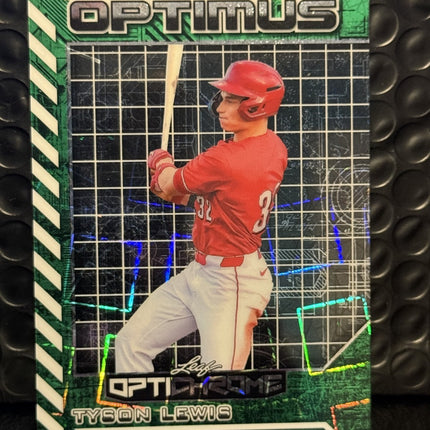 Leaf 2025 Tyson Lewis Cincinnati Reds Prospect Card#OB-36 Auto