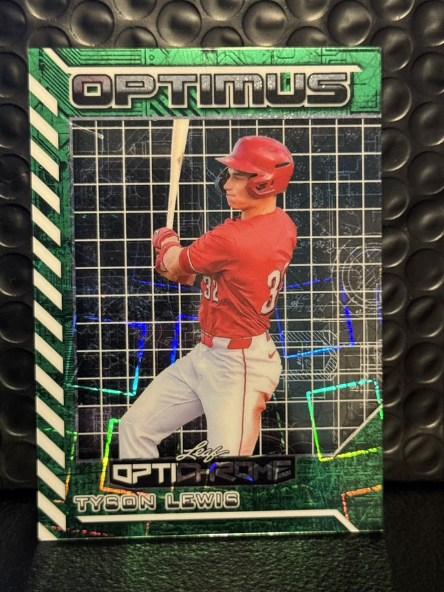 Leaf 2025 Tyson Lewis Cincinnati Reds Prospect Card#OB-36 Auto