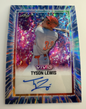 2025 Tyson Lewis Leaf Vivid Auto Blue 6/6  #BA-TL1 Auto
