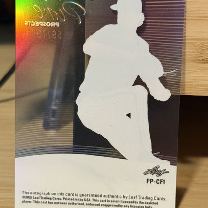 2026 Leaf Cameron Flukey MLB Pick #22 Detroit Tigers Card PP-CF1 Auto 59/75
