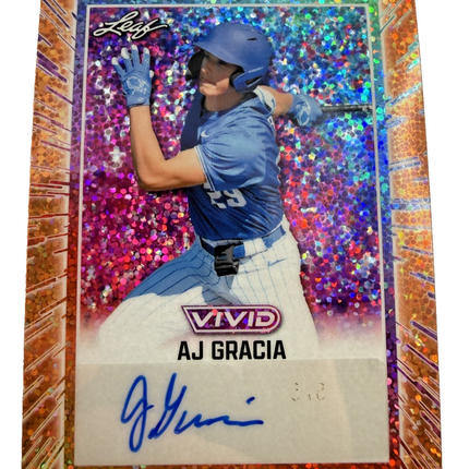 AJ Gracia Auto 1/4 2025 Leaf Vivid #BA-AJG