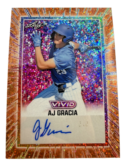 AJ Gracia Auto 1/4 2025 Leaf Vivid #BA-AJG