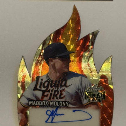 Leaf 2026 Maddox Molony Liquid Fire Pick #187 Card #LF-MM1 Auto 1/1