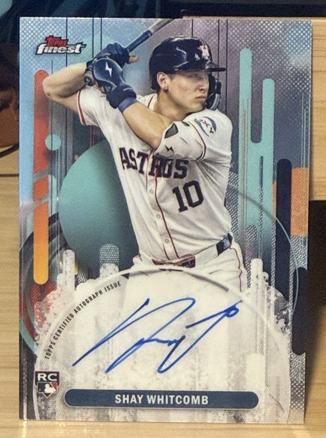 2025 Topps Finest Autograph Shay Whitcomb Houston Astros Autograph # FA-SW