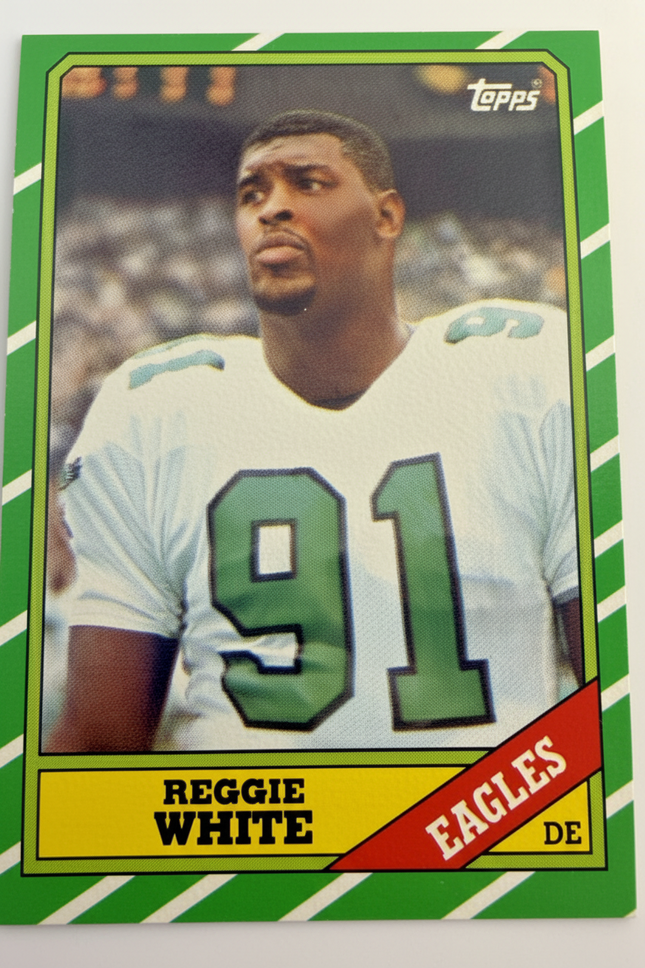 1986- Reggie White #275 Phildelphia Eagles Topps Rookie Card