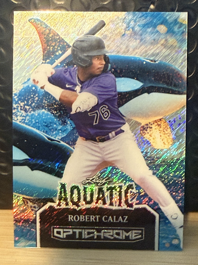 2025 Leaf Robert Calaz Aquatic Optichrome #5 Prosp in Rockies #AB-121 Card 1/1