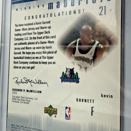 Kevin Garnett Winning Materials Dual Jersey 2000-01 SP #KG2