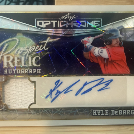 2025 Leaf Pros Relic Kyle DeBarge Minnesota Twins Card #PR-KDB Auto/Jerey 4/10