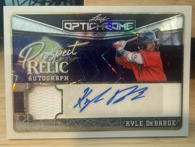 2025 Leaf Pros Relic Kyle DeBarge Minnesota Twins Card #PR-KDB Auto/Jerey 4/10