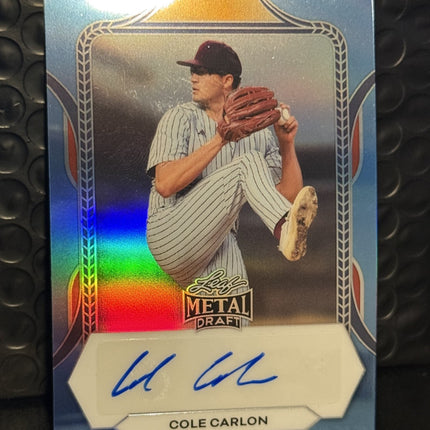 Leaf 2026 Cole Carlon Pick#39 Blue Jays Card#BA-CC1 Auto 29/75