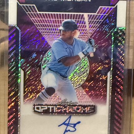 2025 Leaf Optichrome Tre Morgan Tampa Bay Rays #BA-TM1 Auto 3/8