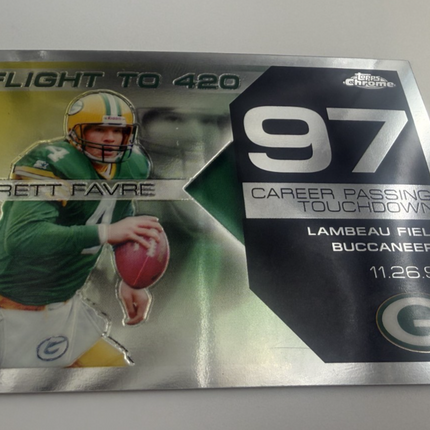 Flight to 420 Brett Favre 97 Career Passing Touchdowns Topps BFC-BF97