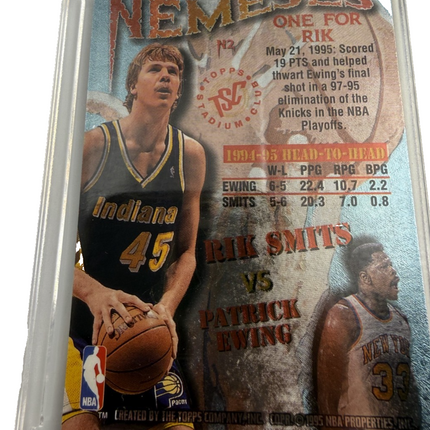 PATRICK EWING VS RIK SMITS NEMESES 1995 TOPPS STADIUM CLUB  #N2