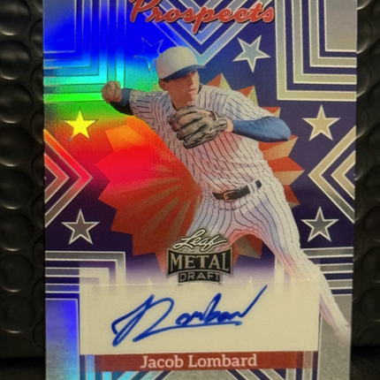Leaf 2026 Jacob Lonbard #14 Pick Miami Marlins Card#AP-JL2 Auto