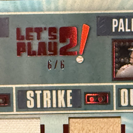 2026 Leaf Will Clark Rafael Palmeiro Game Used Memorabilia #LP-30 Numbered 6/6