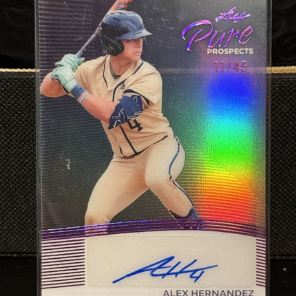 Leaf 226 Alex Hernandez Athletics Card#PP-AH1 Auto 11/45
