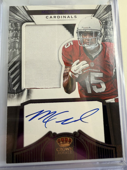 Panini Michael Floyd Crown Royal Auto-Jersey Card 06/25 Arizonia Cardinals #272