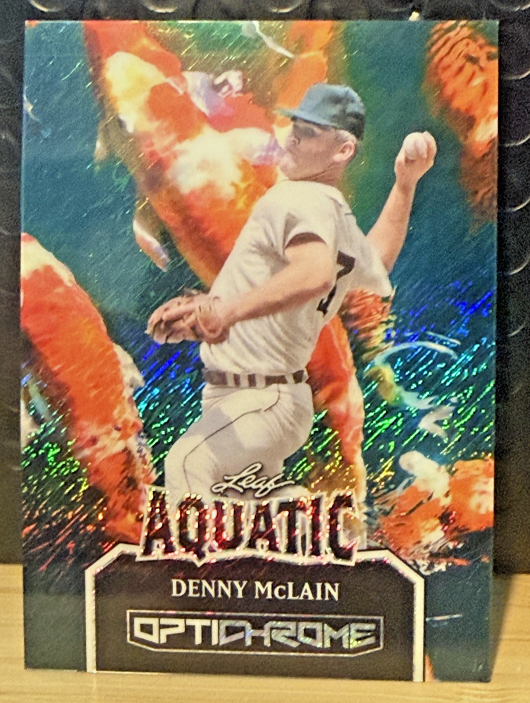 2025 Leaf Denny McLain Aquatic Detriot Tigers #AB-46 Numbered 1/1