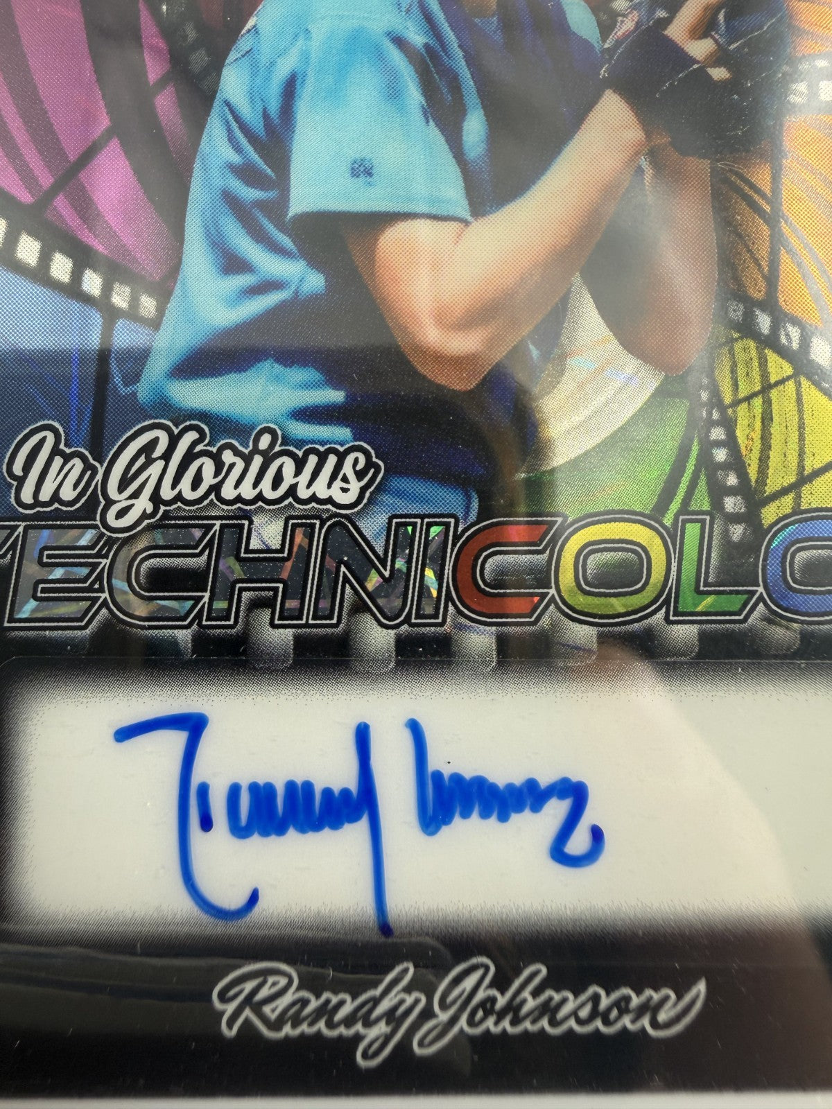 2025 Leaf Vivid Randy Johnson HOF Glorious Technicolor One of One Auto 1/1