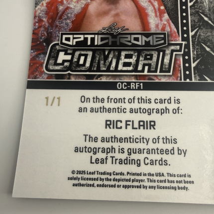 2025 Leaf Ric Flar  #OC-RF1 Auto 1/1 with "16X"  Little Dent bottom right corner
