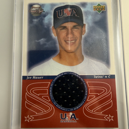 2002 Upper Deck Joe Mauer Sweet Spot USA #USA-JM