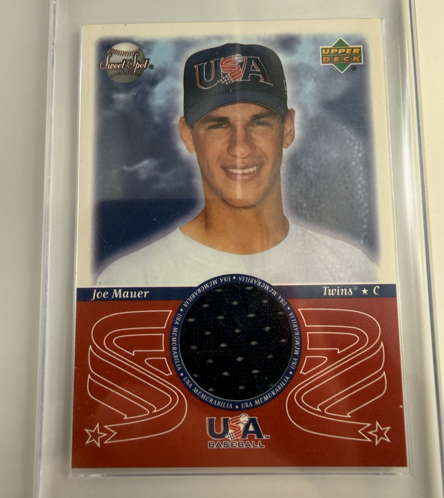 2002 Upper Deck Joe Mauer Sweet Spot USA #USA-JM
