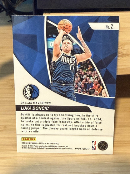 23-24 Panini Mosiaic Elavate Luka Doncic Dallas Mavericks #2