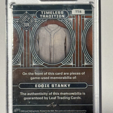 2026 Leaf Eddie Stanky Timeless Traditions game used memorabilia #TT-5 20/20