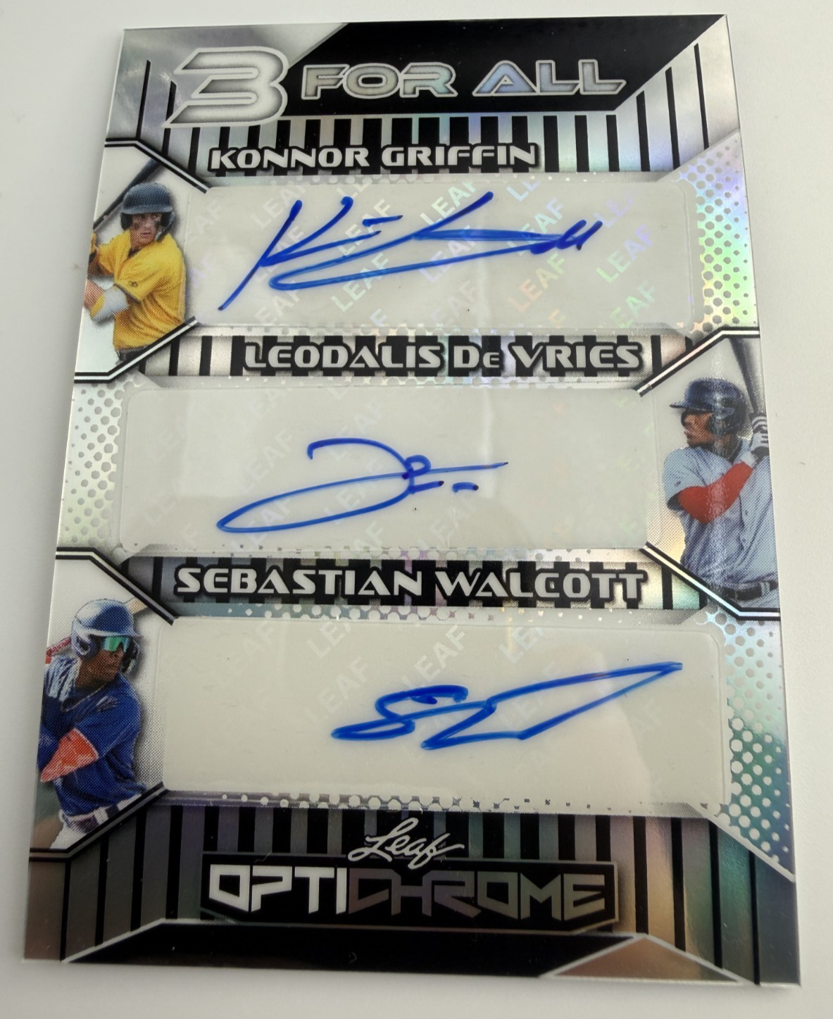 2025 Leaf 3 for all Konnor Griffin/Leodalis De Vries/Sebastia Walcott  Auto 2/10