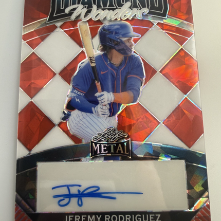 2024 Leaf Jeremy Rodriguez Metal Diamond Wonders Red 9/10 #DW-JR1