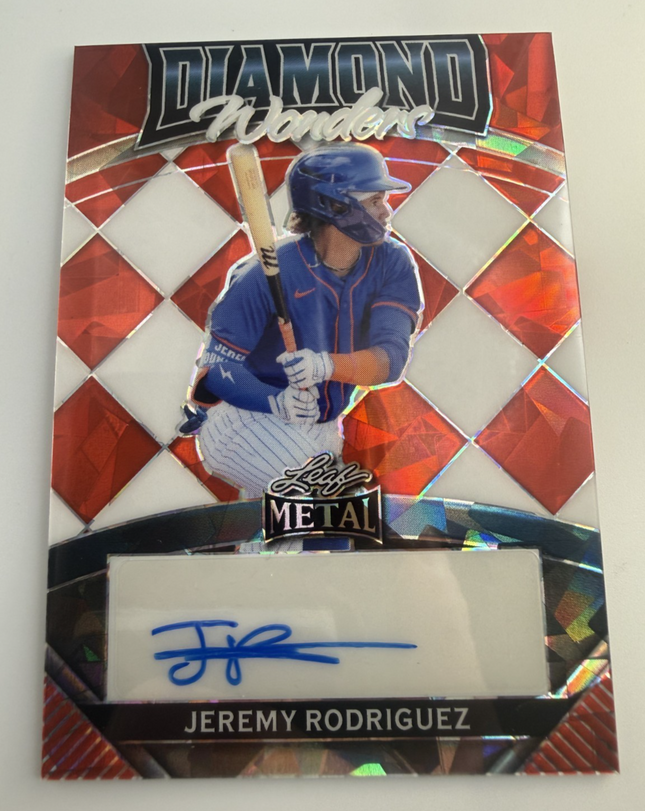 2024 Leaf Jeremy Rodriguez Metal Diamond Wonders Red 9/10 #DW-JR1