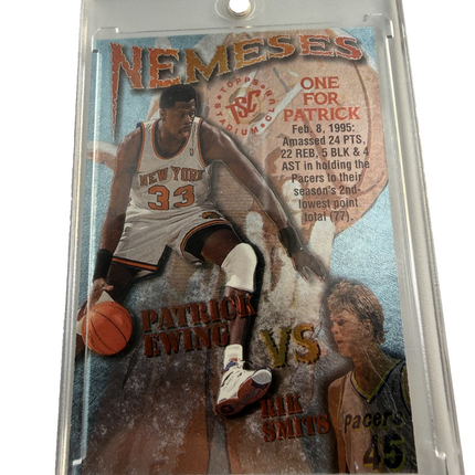 PATRICK EWING VS RIK SMITS NEMESES 1995 TOPPS STADIUM CLUB  #N2