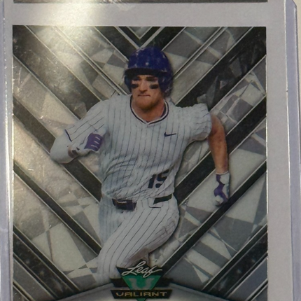 2026 Leaf Chase Brunson #42 Draft Pick Washington Nationals VA-CH1 AUTO