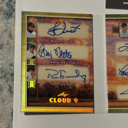 Leaf 2026 Cloud 9 Dent, Nettles, Guidry, Martinez, O'Neil, Rivera, Damon,Swisher