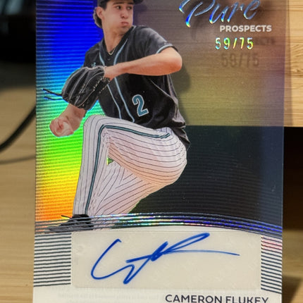 2026 Leaf Cameron Flukey MLB Pick #22 Detroit Tigers Card PP-CF1 Auto 59/75