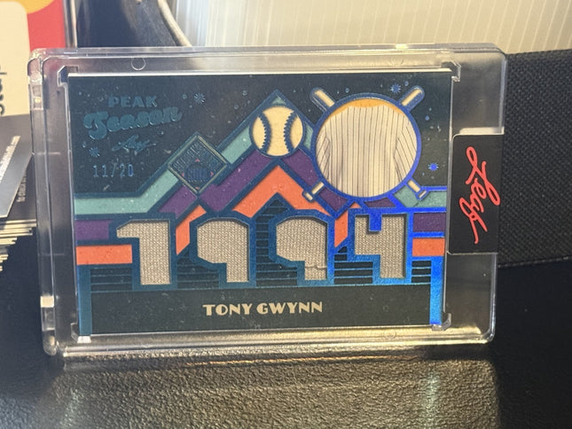 2026 Leaf Tony Gwynn Game warn memorabilia Card#PS-23 11/20