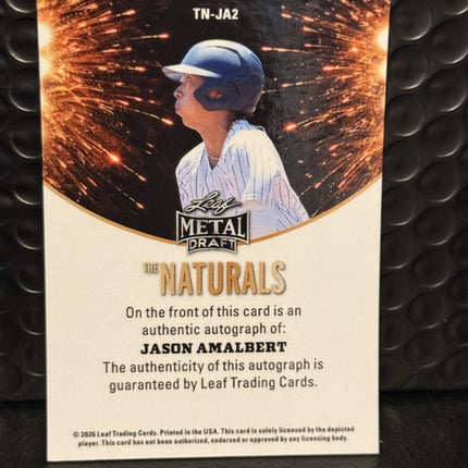 Leaf 2026 Jason Amalbert Draft Prospect Card #TN-JA2 Auto