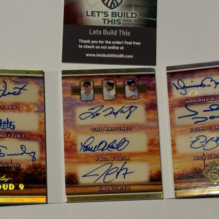 Leaf 2026 Cloud 9 Dent, Nettles, Guidry, Martinez, O'Neil, Rivera, Damon,Swisher